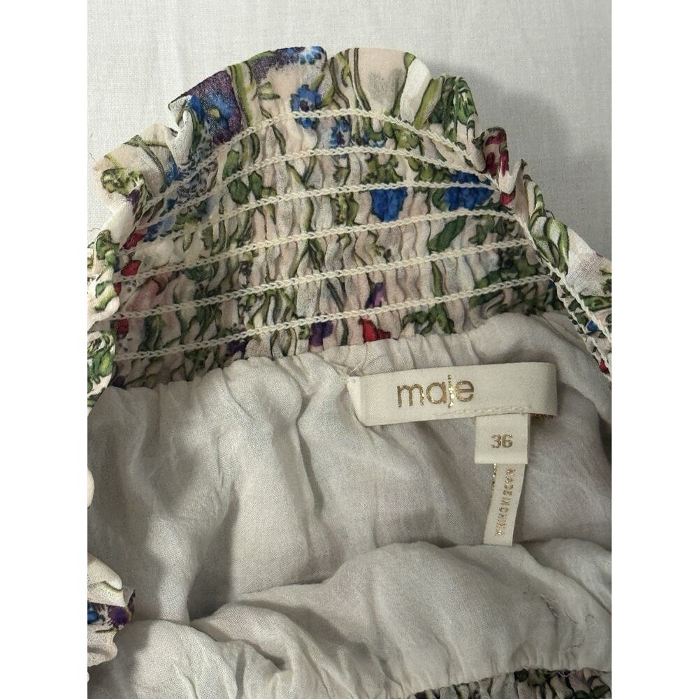 Maje - Bucolic skirt with ruffles and smocks - Size 36 (S) - Picture 3 of 9